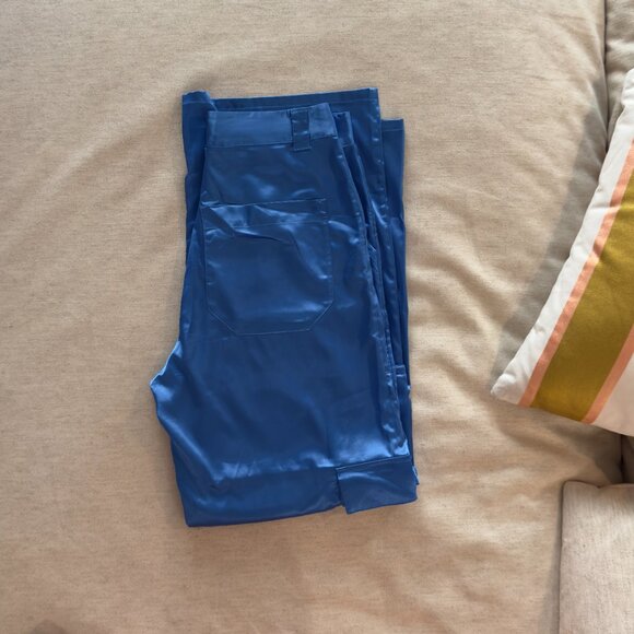 Simons TWIK Royal Blue Wide Leg Cargo Pants (Size Medium) - Picture 3 of 11